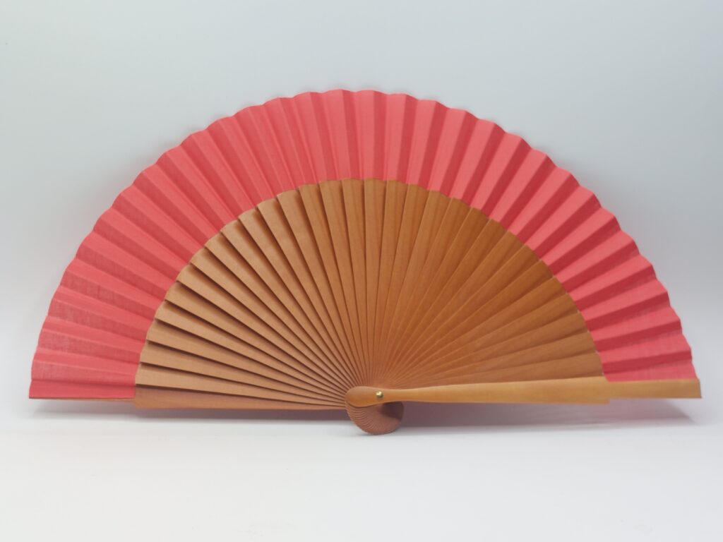 ventaglio puro legno rosso
