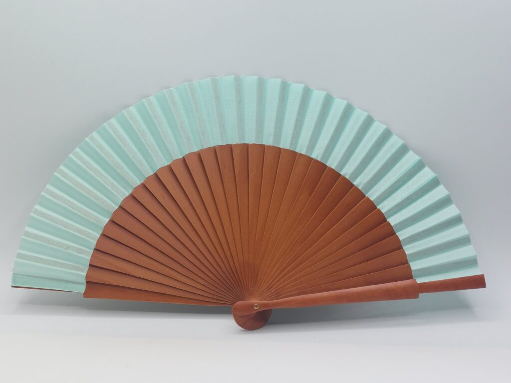 ventaglio puro legno verde acqua